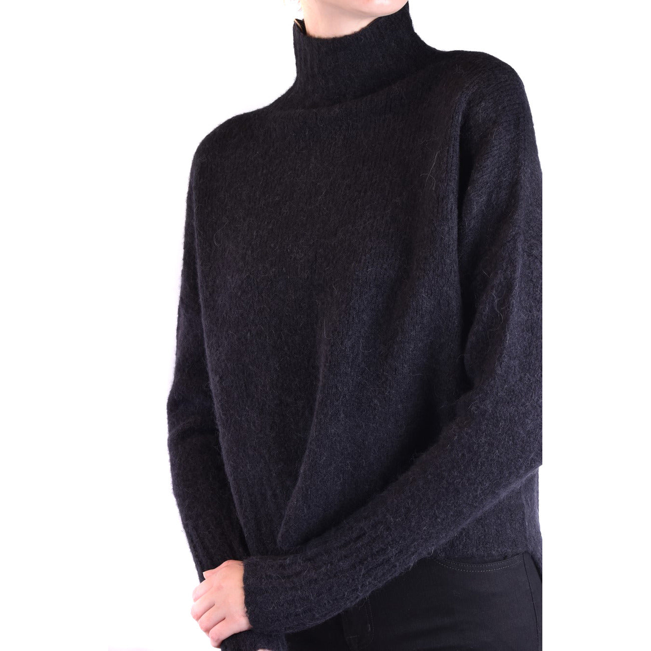 2423375 Pinko Maglia Nera Donna Alpaca 39% Lana 39%