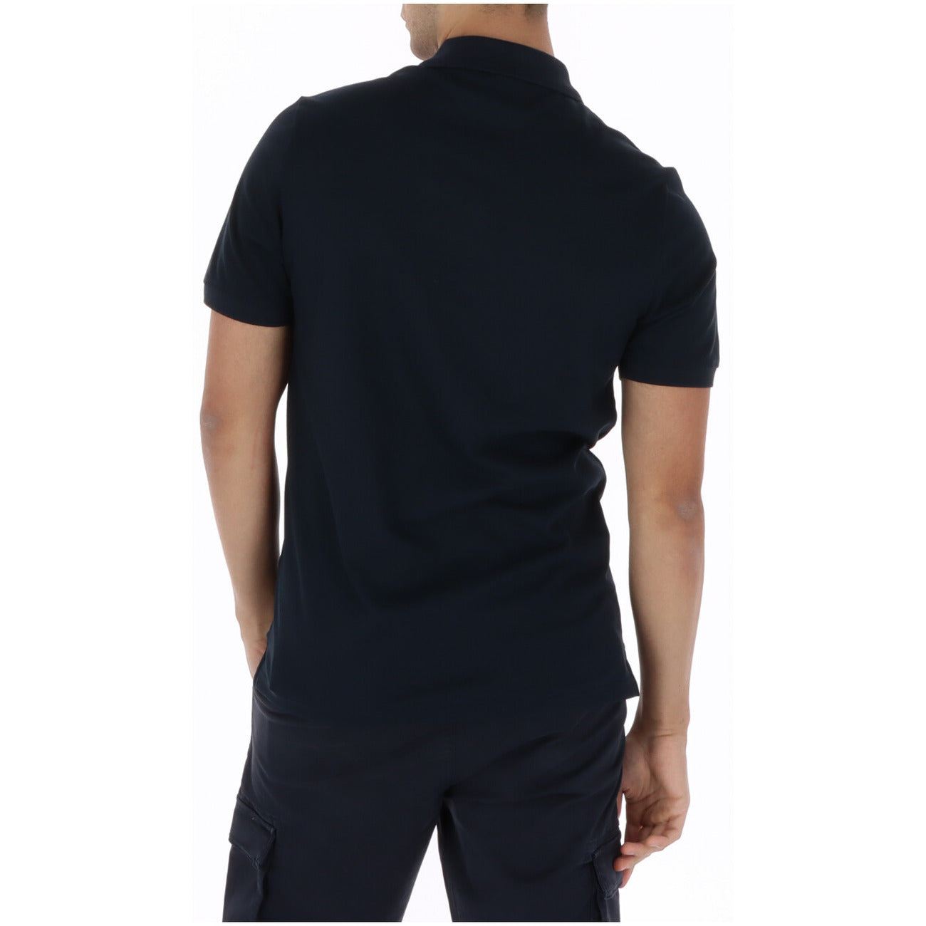 2461472 Lyle & Scott Polo Blu Cotone Elastan Colletto Polo Uomo