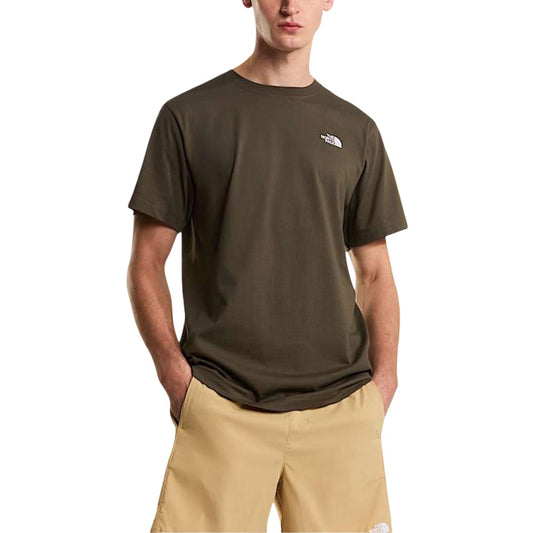 2450499 The North Face T-Shirt Verde Cotone Poliestere Uomo