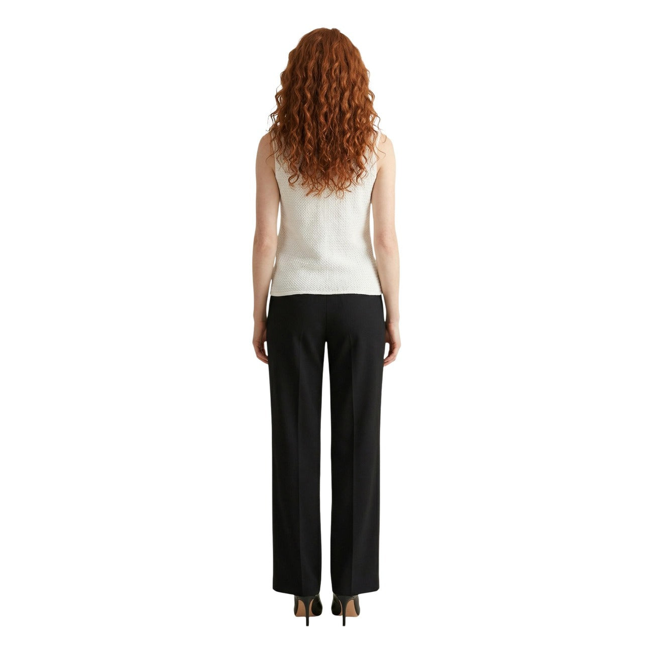 516731 Jacqueline De Yong Gilet Bianco Smanicato Donna