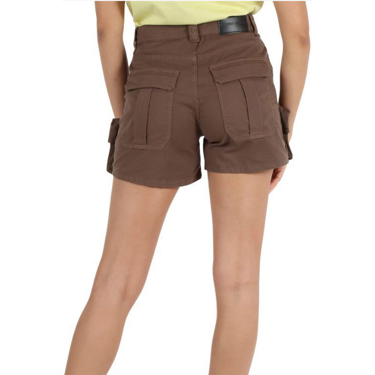 2424389 Pinko Shorts Marroni in Cotone Donna