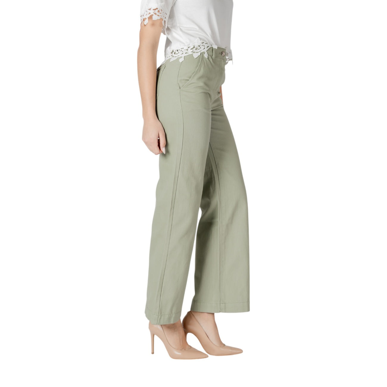 485260 Morgan De Toi Pantaloni Verde Donna Primavera/Estate
