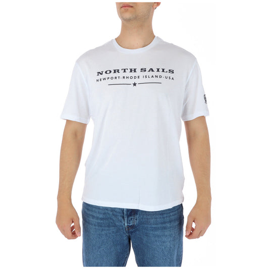 423917 North Sails T-Shirt Bianco Monocromo Uomo