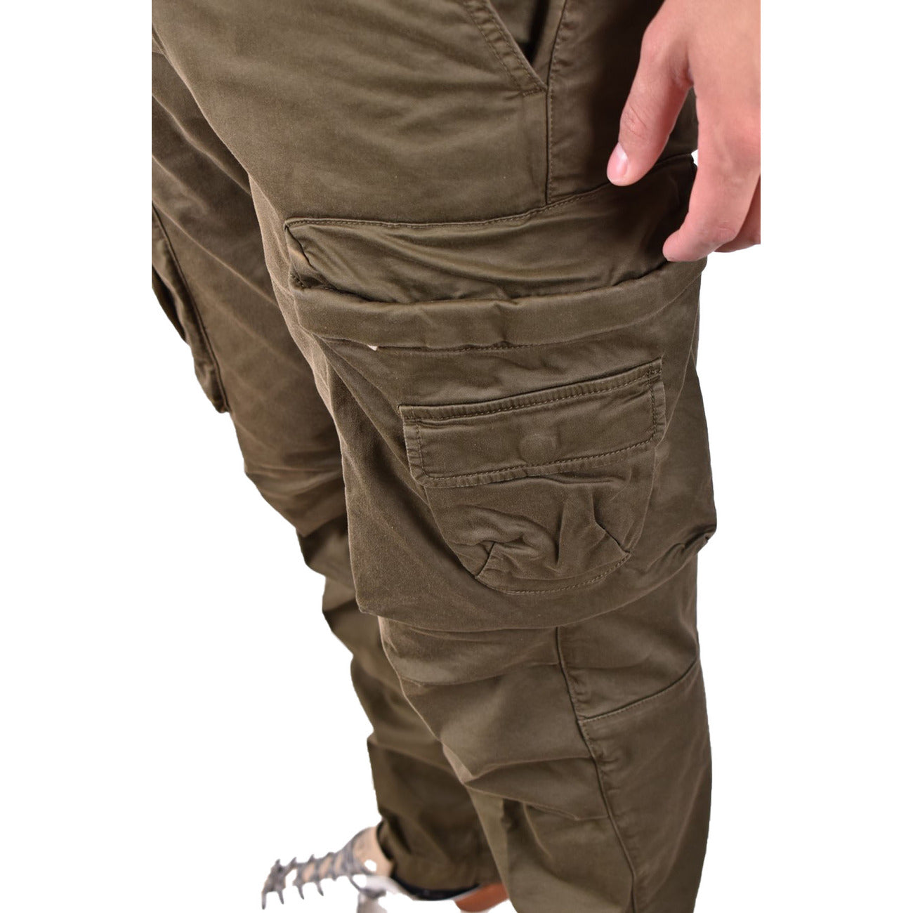 2434567 Diesel Pantaloni Verde 100% Cotone Uomo