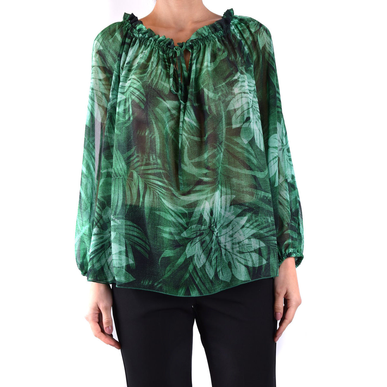 2437676 Ermanno Scervino Blouse Verde Floreale Donna