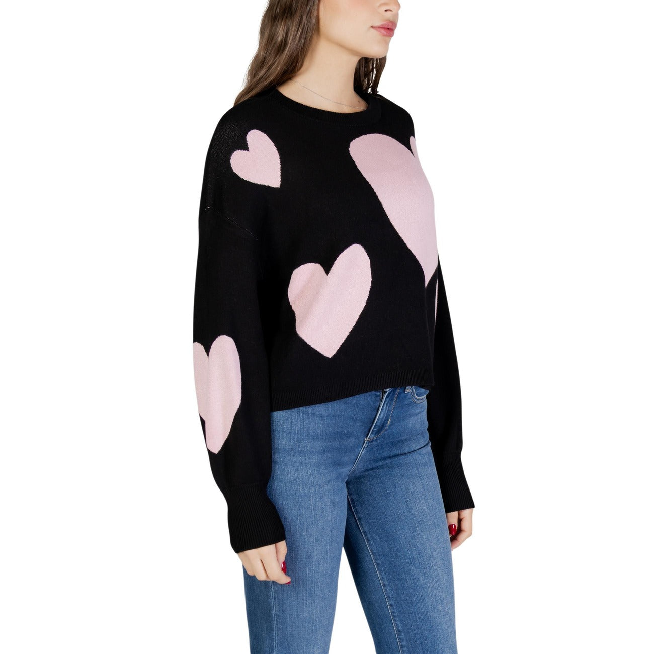 506093 Only Maglia Nera Maniche Lunghe Donna