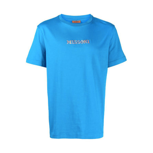 2431010 Missoni T-shirt Turchese Stampa Uomo