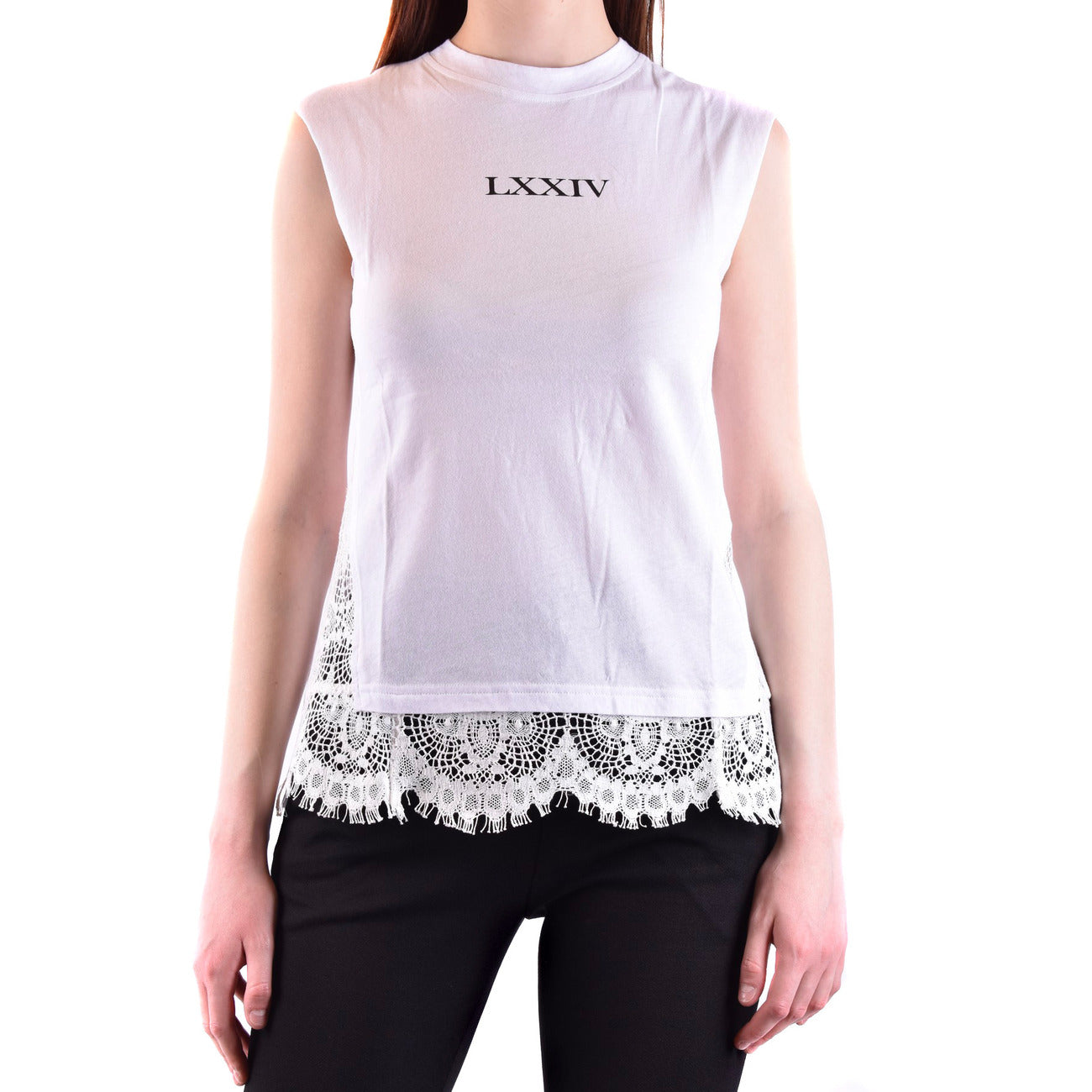 2430831 Alexander McQueen Canotta Bianca Donna