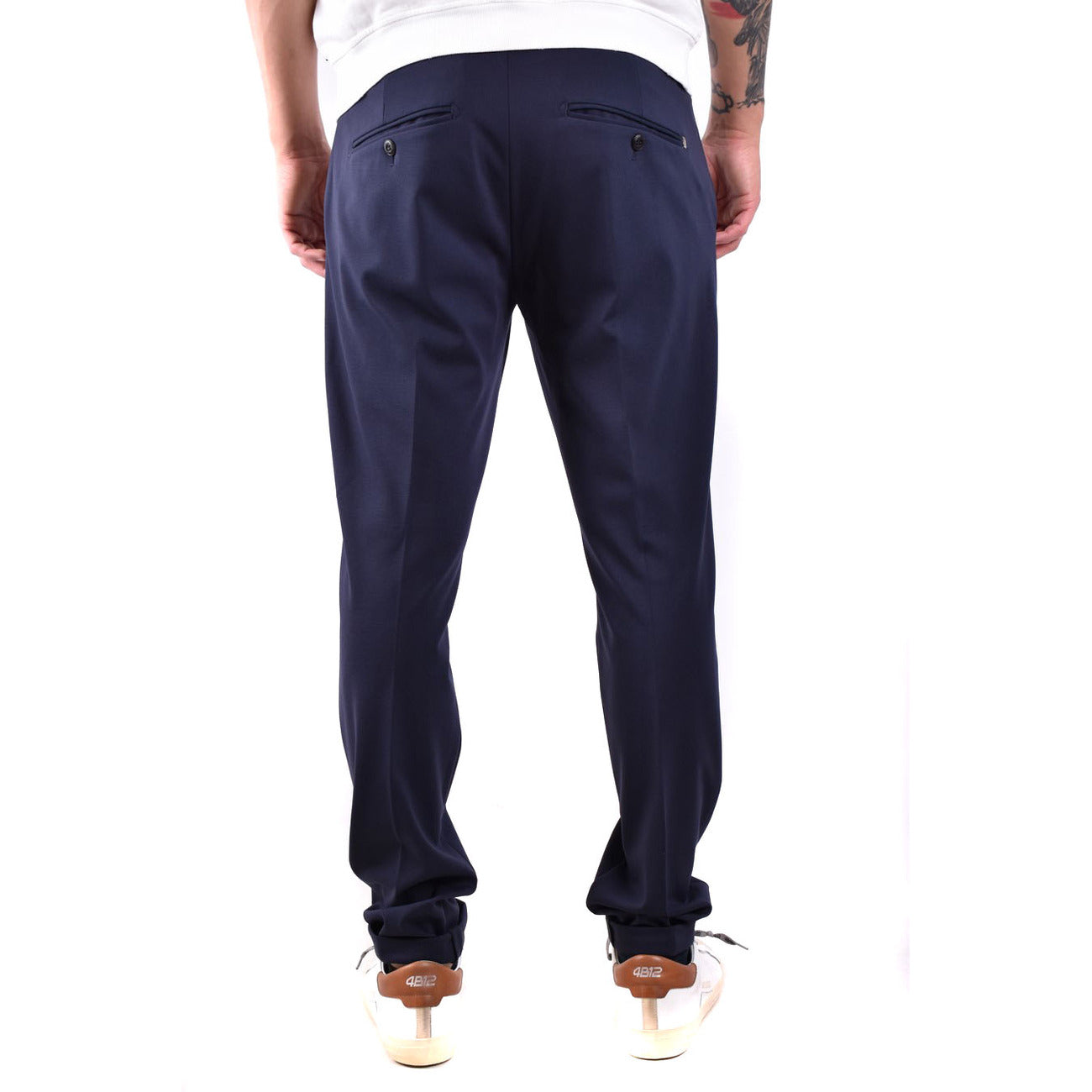 2429472 Dondup Pantaloni Blu Poliestere Poliammide Elastan Uomo