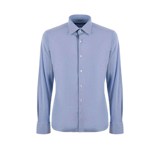 2430989 RRD Camicia Azzurro Cotone Uomo