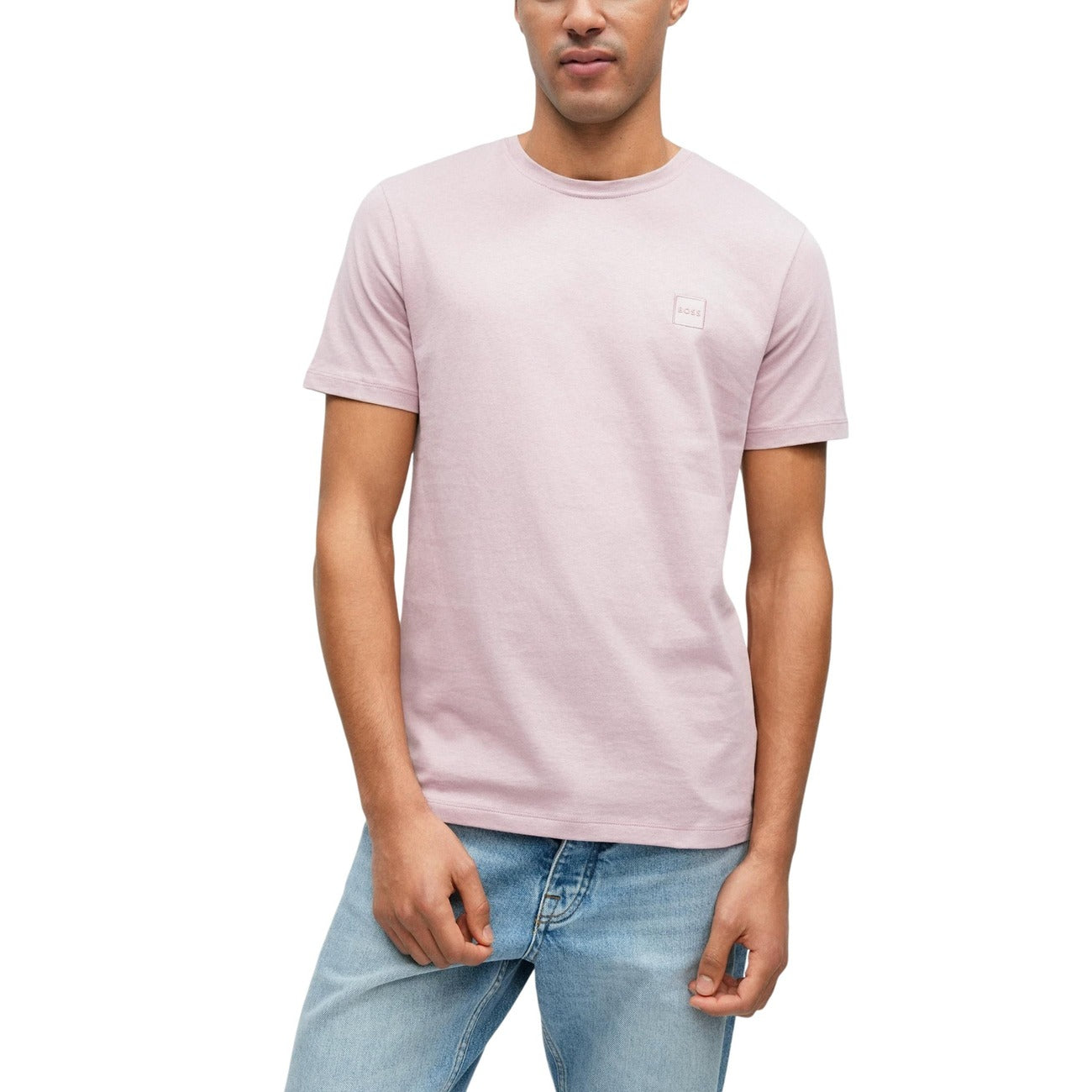 2449332 Boss T-Shirt Rosa 100% Cotone Uomo