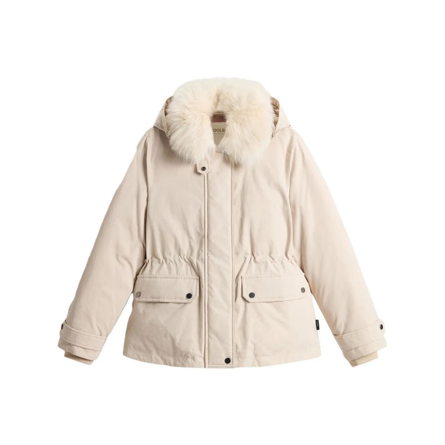 Arctic Short Parka White Cream