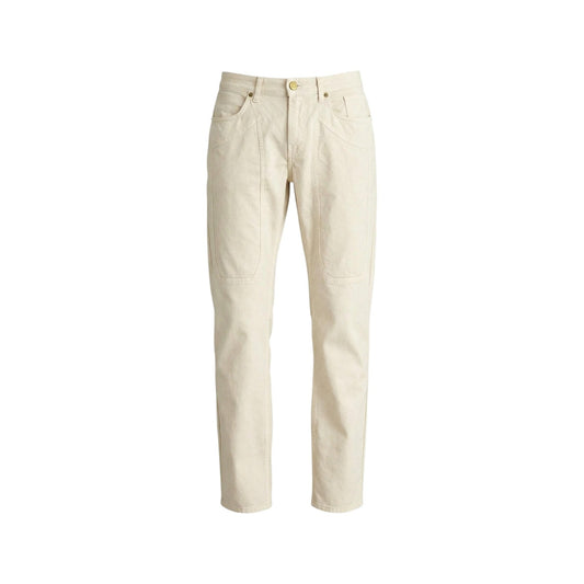 2457000 Jeckerson Pantaloni Bianco Ciniglia Uomo