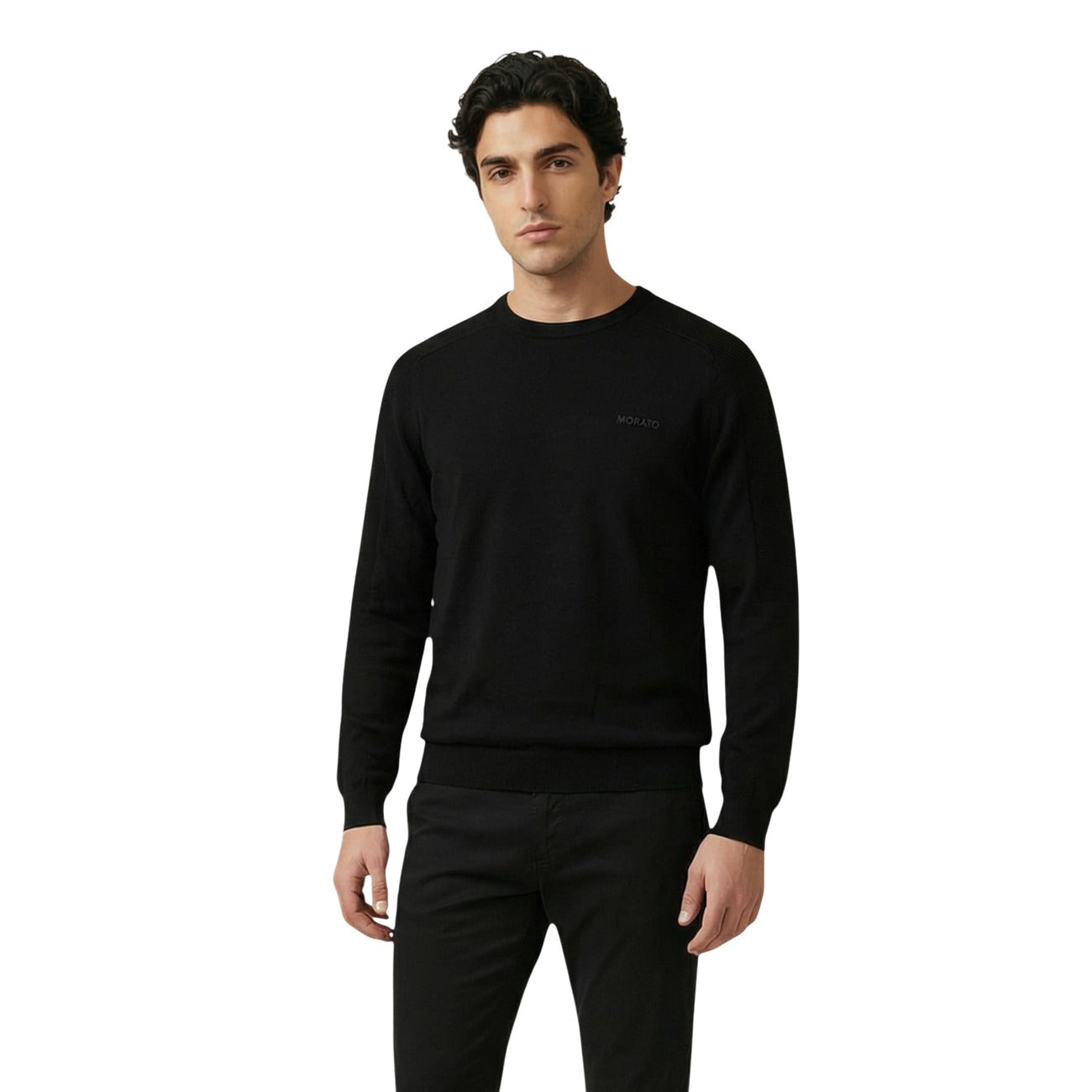 2452217 Antony Morato Maglia Nera Cotone Uomo