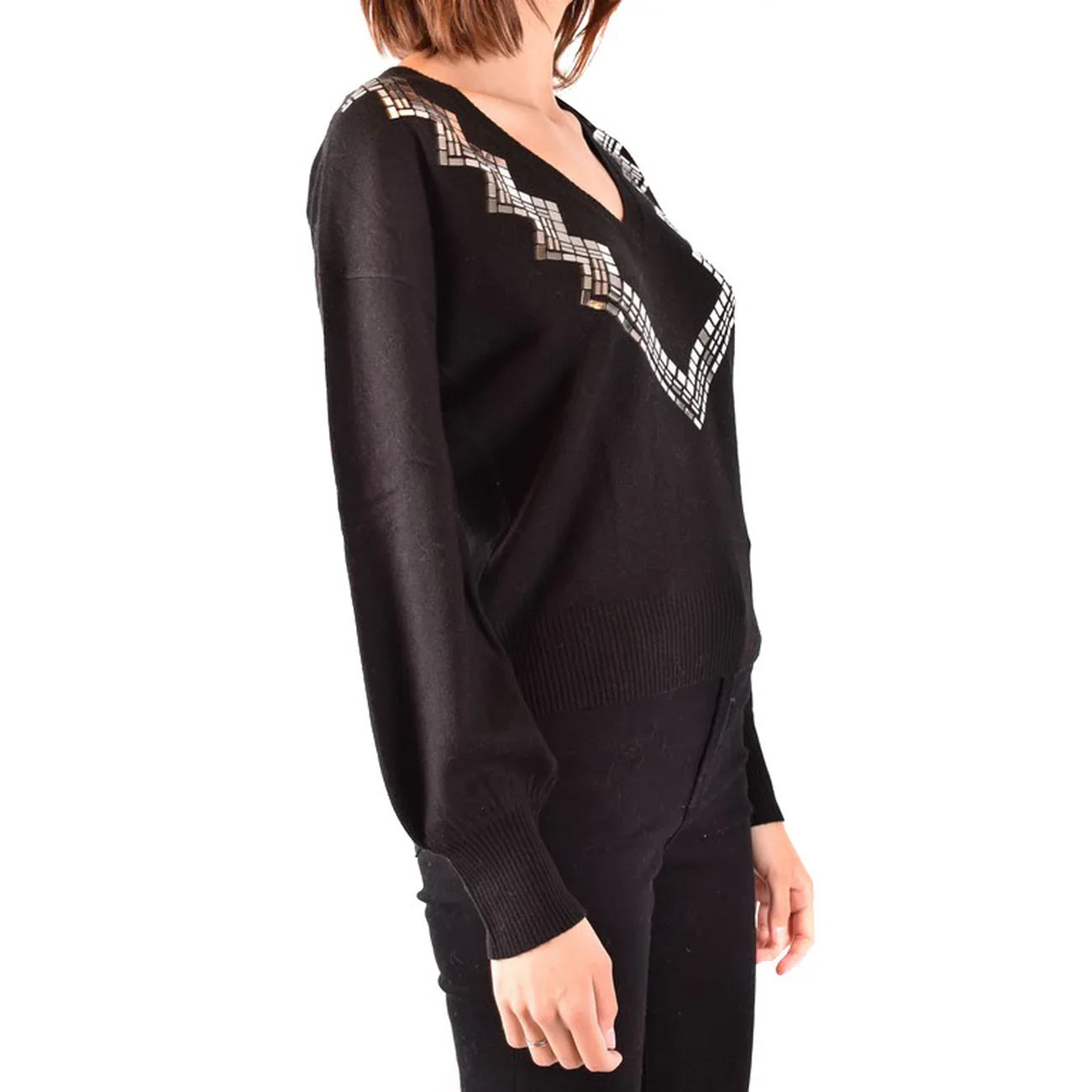 2423383 Pinko Maglia Nera Donna Viscosa 33% Cashmere 4%