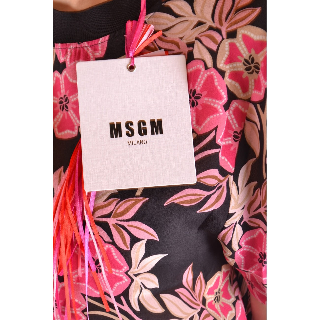 2431006 MSGM T-Shirt Multicolore Floreale Donna