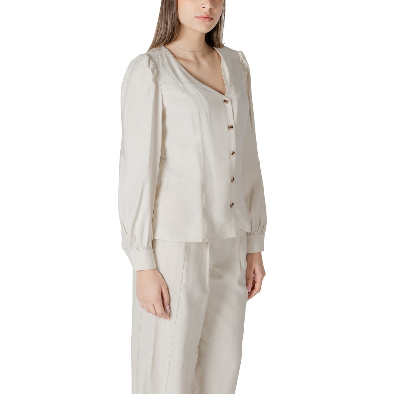 484798 Vila Clothes Blusa Bianco Donna Primavera/Estate