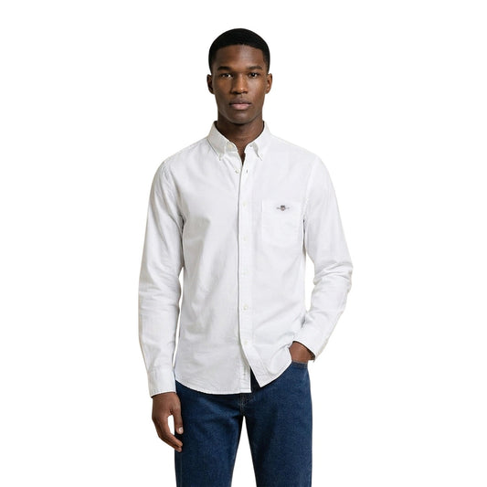2459997 Gant Camicia Bianco Uomo