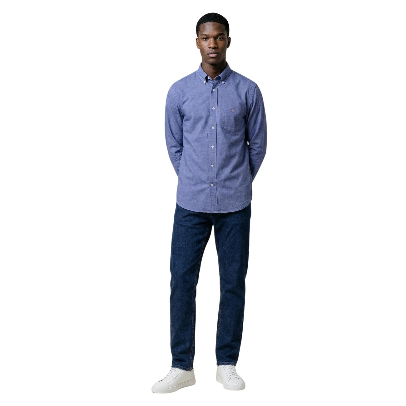 2460107 Gant Camicia Azzurro Uomo