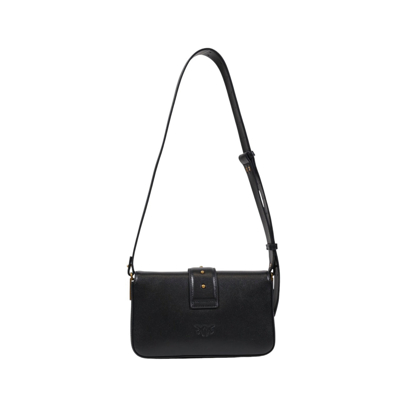 2416940 Pinko Borsa Spalla Nera Pelle Bottone Gancio Donna