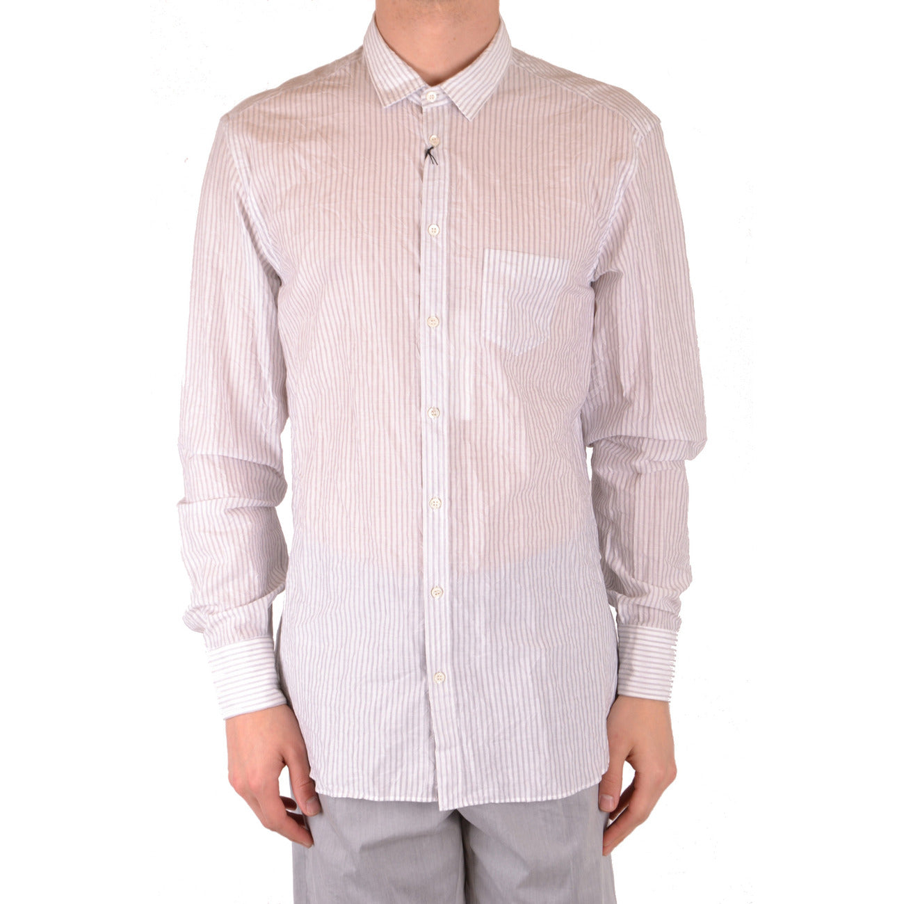 2431419 Neil Barrett Camicia Bianco Maniche Lunghe Uomo
