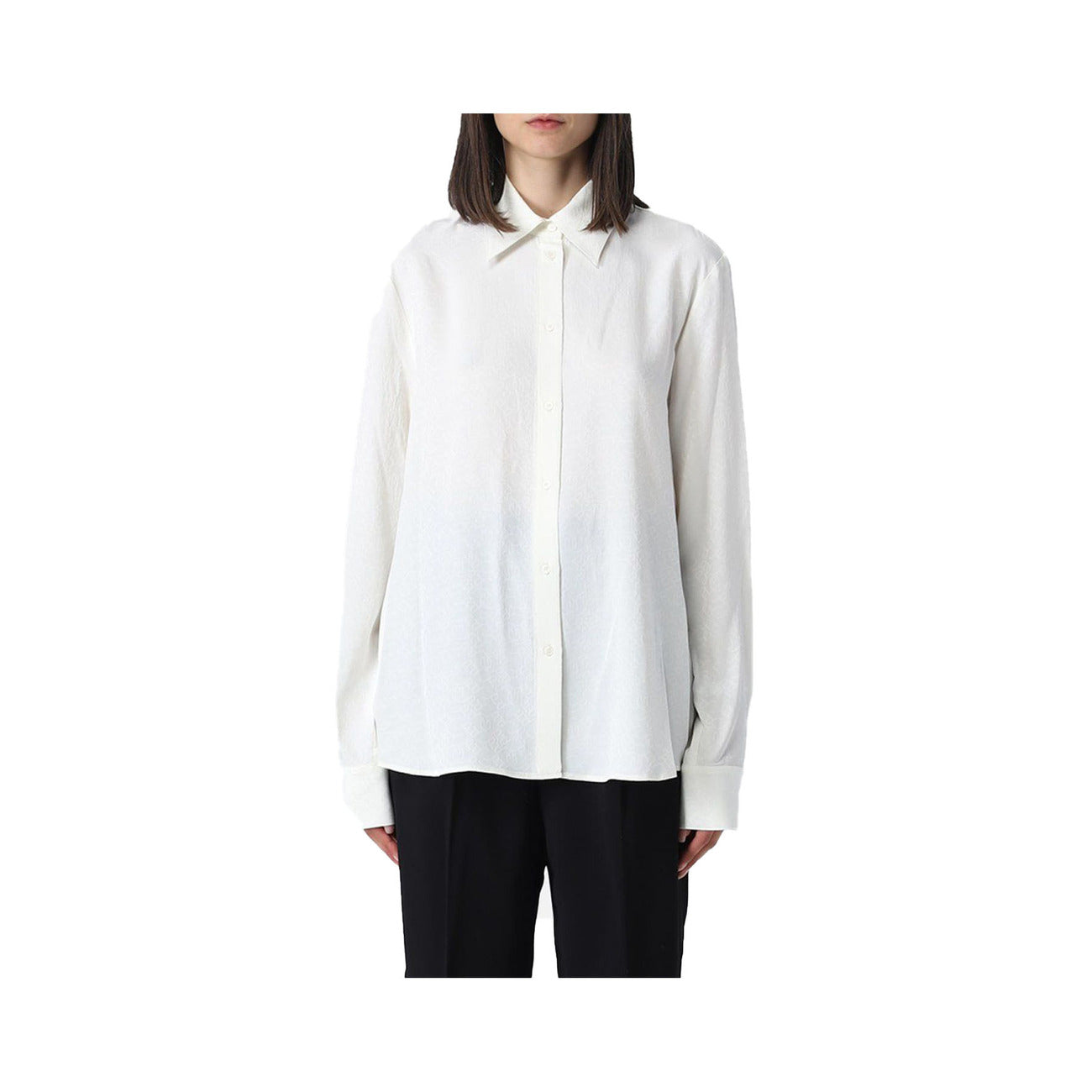 2422979 Pinko Camicia Bianca in Acetato Donna