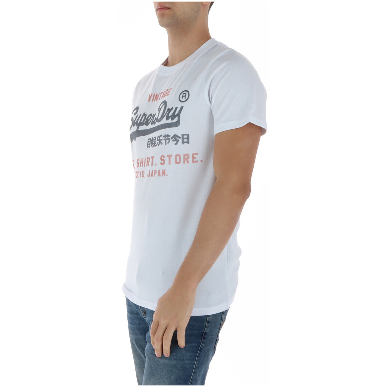 2456714 Superdry T-Shirt Bianco Stampa Uomo