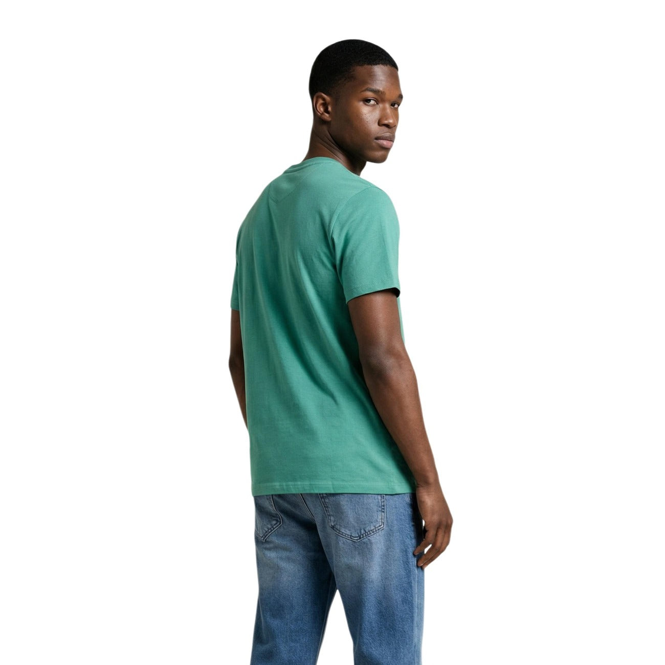 2453318 Tommy Hilfiger Jeans T-Shirt Verde Uomo