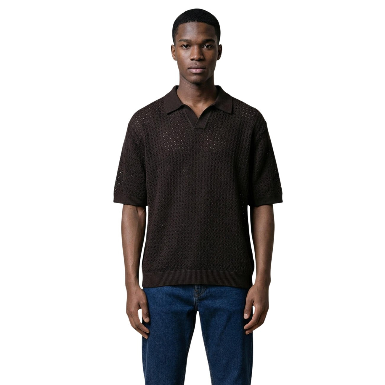 2458738 Only & Sons Polo Marrone Uomo