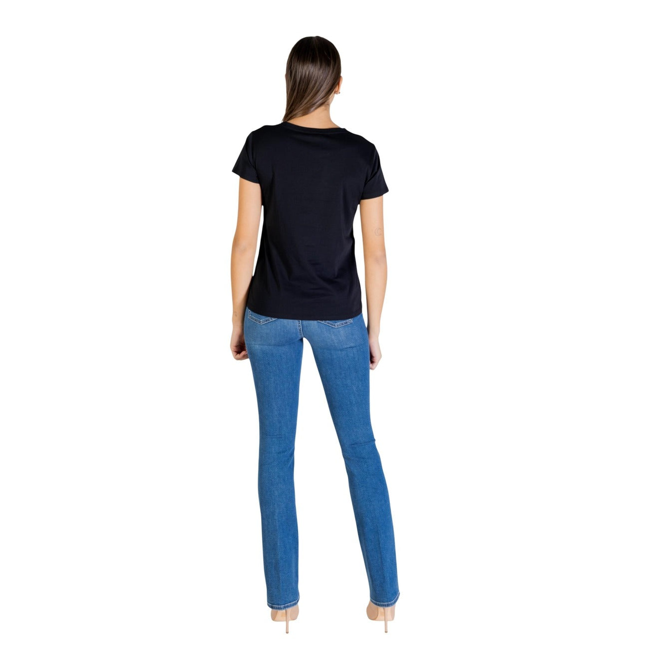 2448520 Liu Jo T-Shirt Donna Nera Cotone