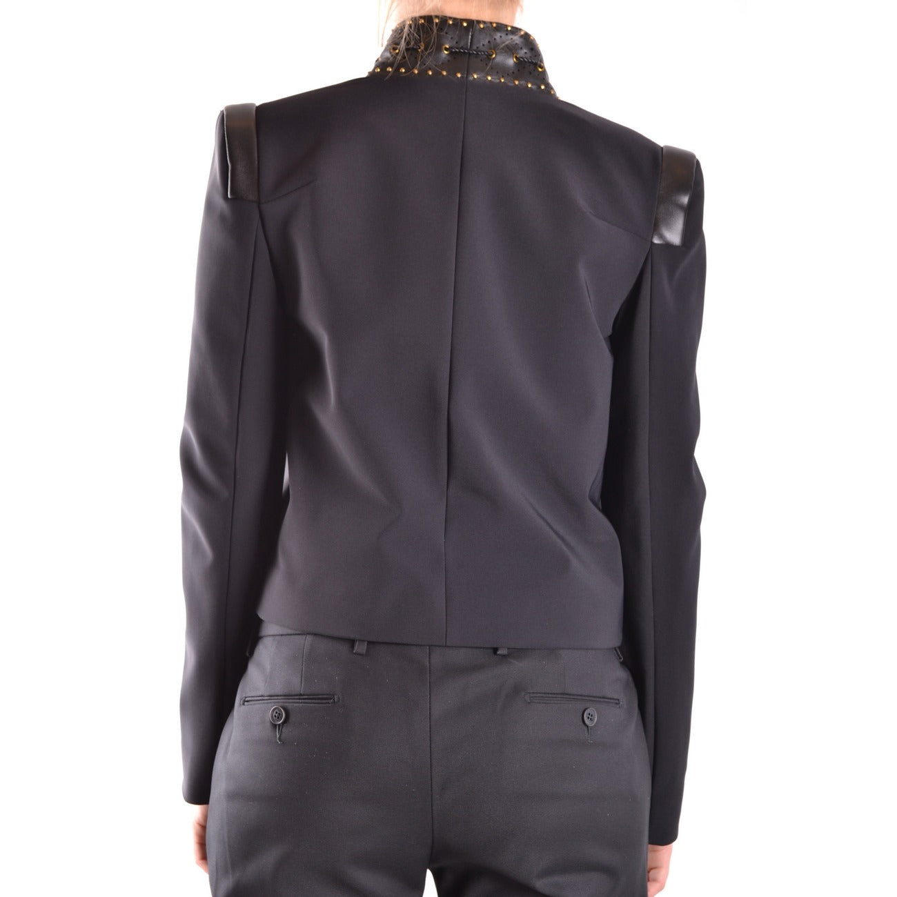 2425085 Elisabetta Franchi Giacca Nera Maniche Lunghe Donna