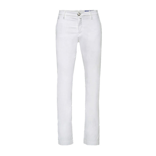 2437673 Jacob Cohen Pantaloni Bianco 100% Cotone Uomo