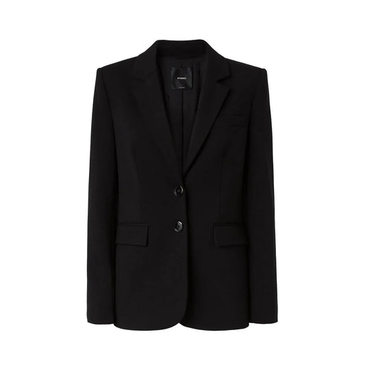 2438368 Pinko Giacca Nera Donna Viscosa 67% Bavero