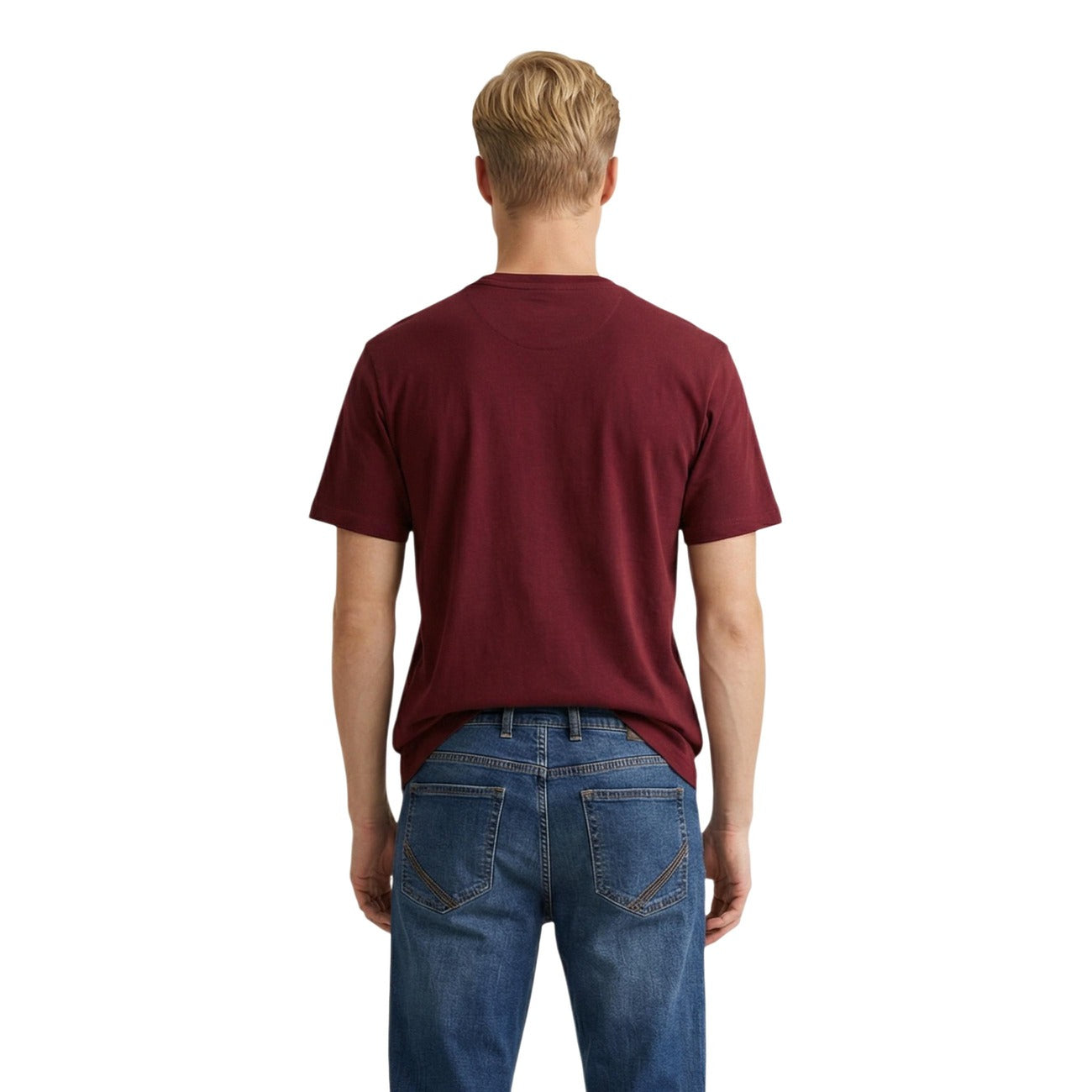 2460681 U.S. Polo Assn. T-Shirt Bordeaux Uomo