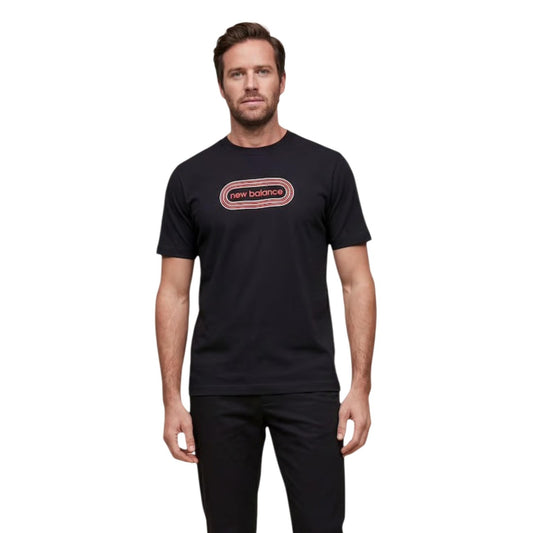 2452876 New Balance T-Shirt Nero Uomo