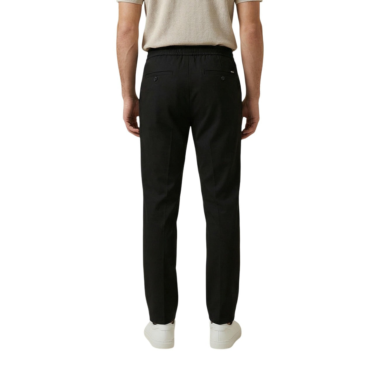 2457560 Gianni Lupo Pantaloni Nero Poliestere Uomo