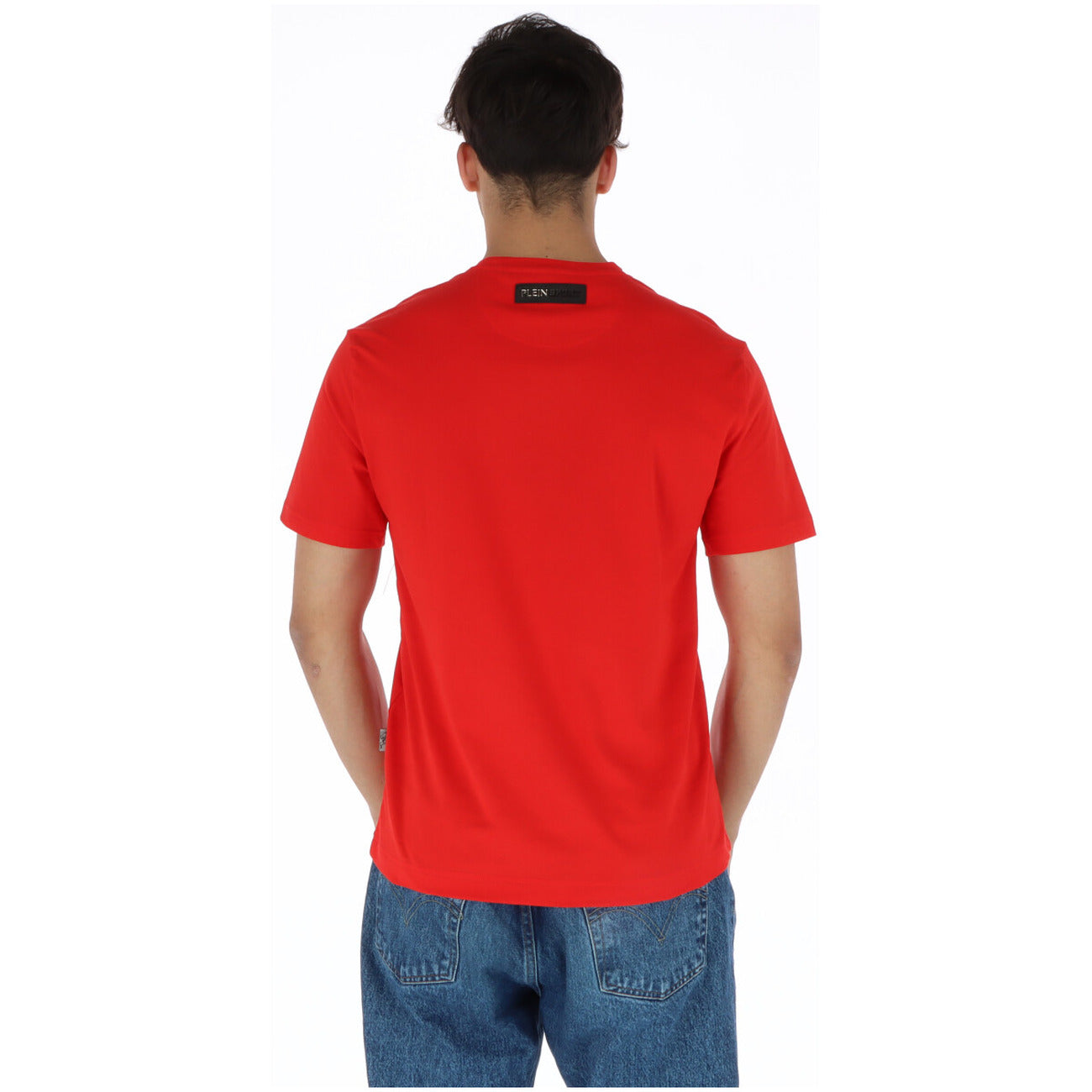 444107 Plein Sport T-Shirt Rosso Stampa Uomo