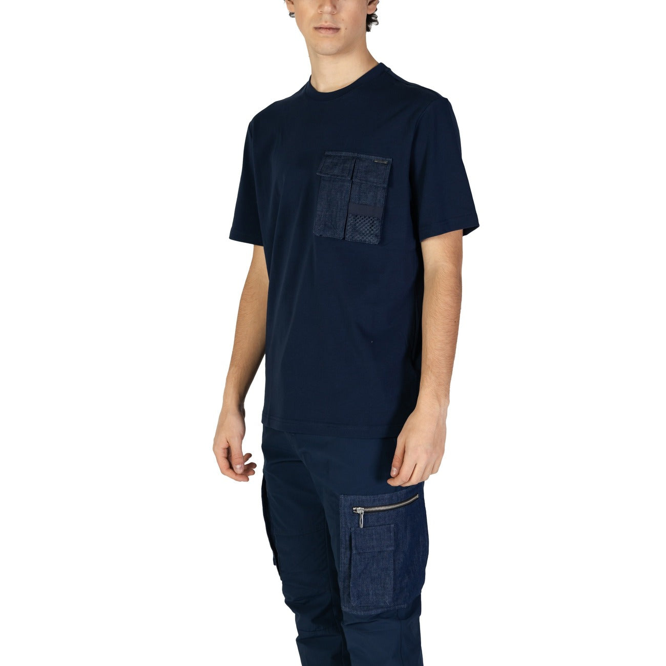2380195 Antony Morato T-Shirt Blu Maniche Lunghe Uomo