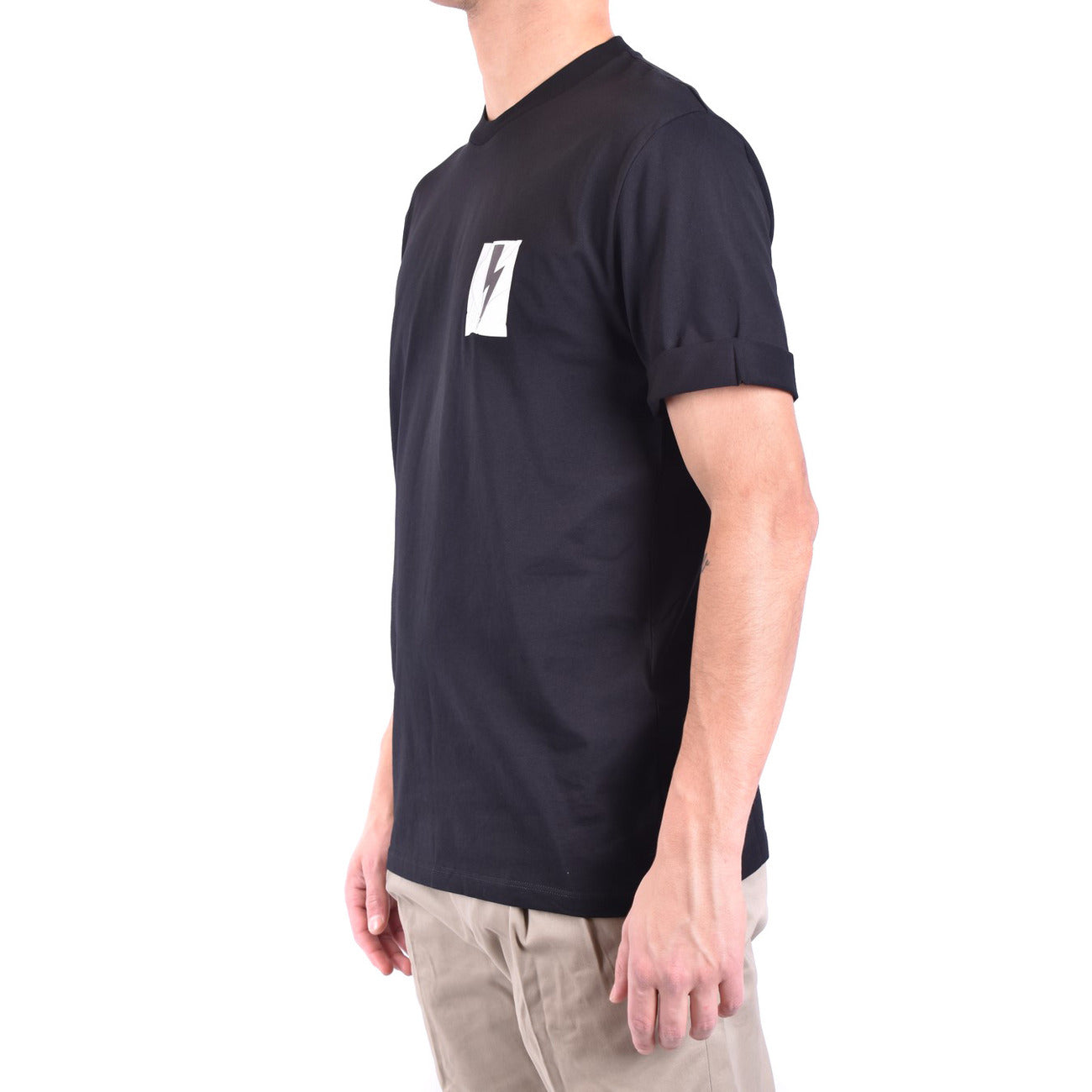 2430992 Neil Barrett T-Shirt Nera Stampa Uomo