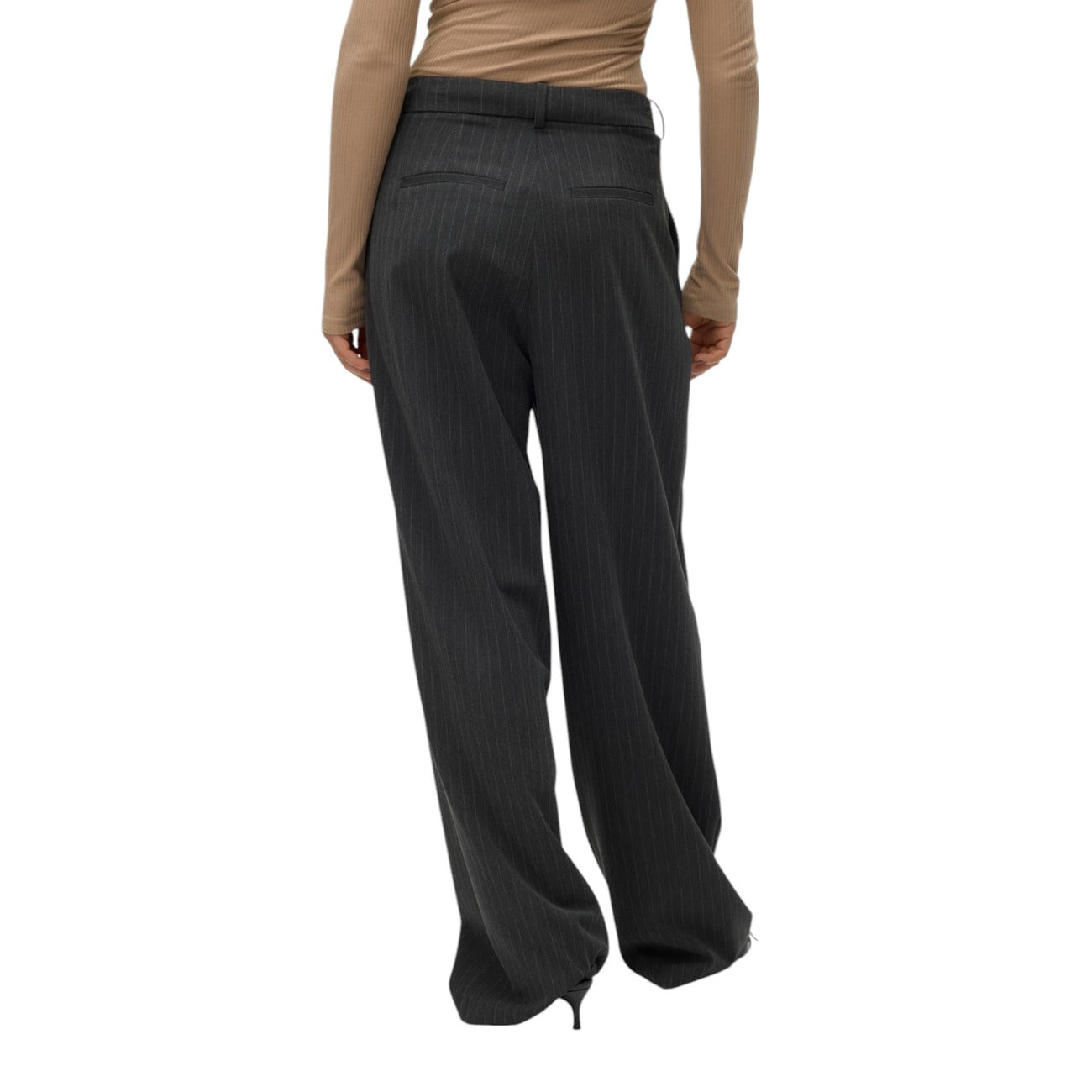 2355712 Vero Moda Pantaloni Donna Grigi Gessati Misto
