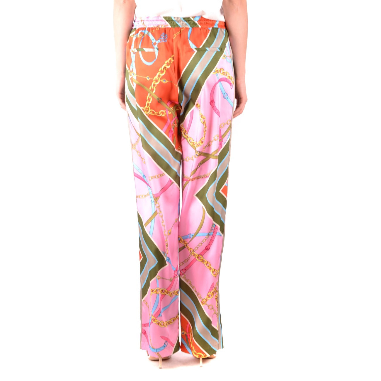 2471966 Pinko Pantaloni Stampa Rosa Donna