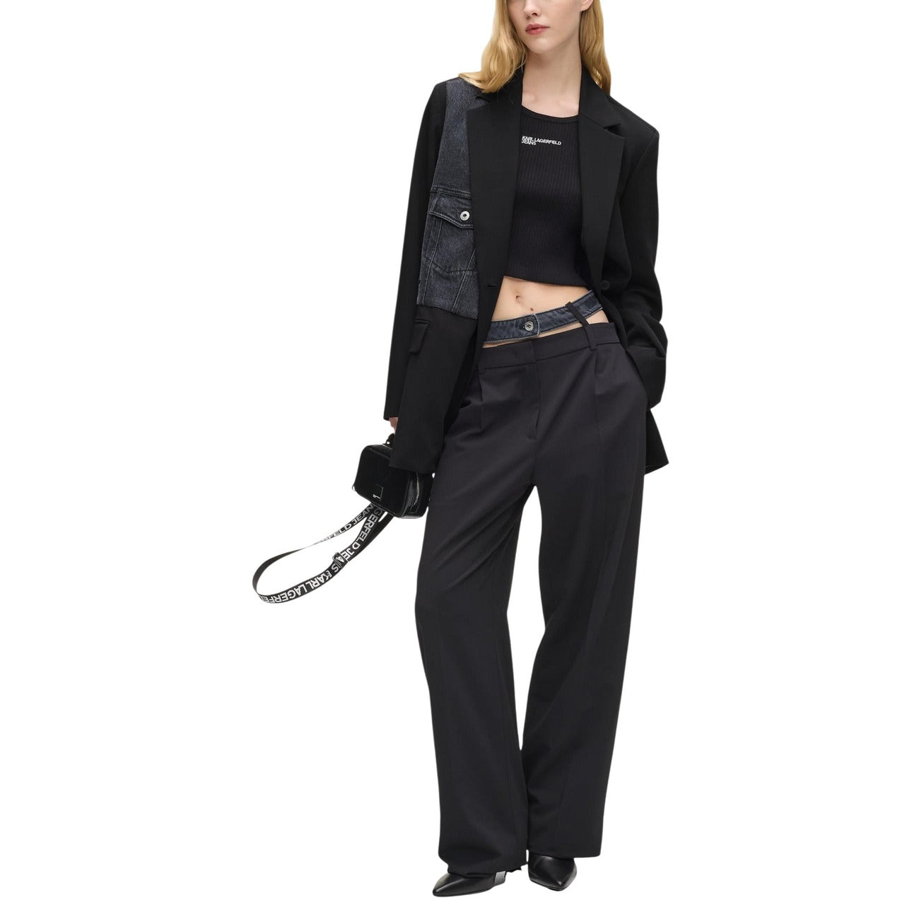 507683 Karl Lagerfeld Jeans Giacca Nero Donna Primavera/Estate