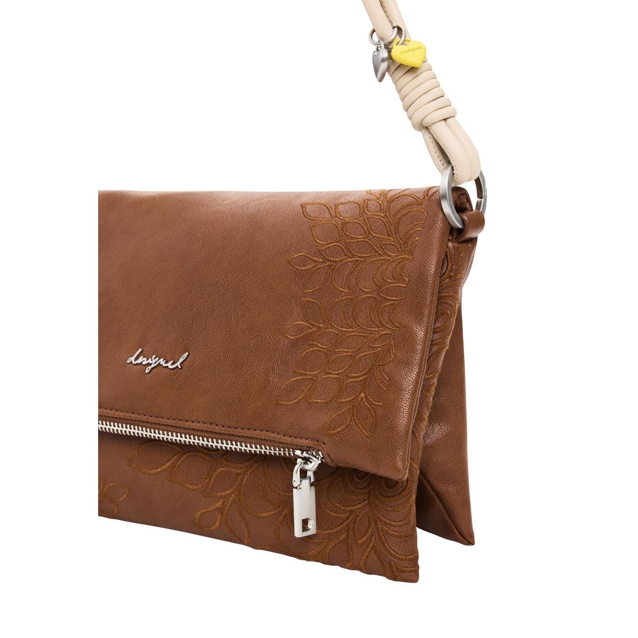 2453200 Desigual Borsa Beige Tracolla Poliestere