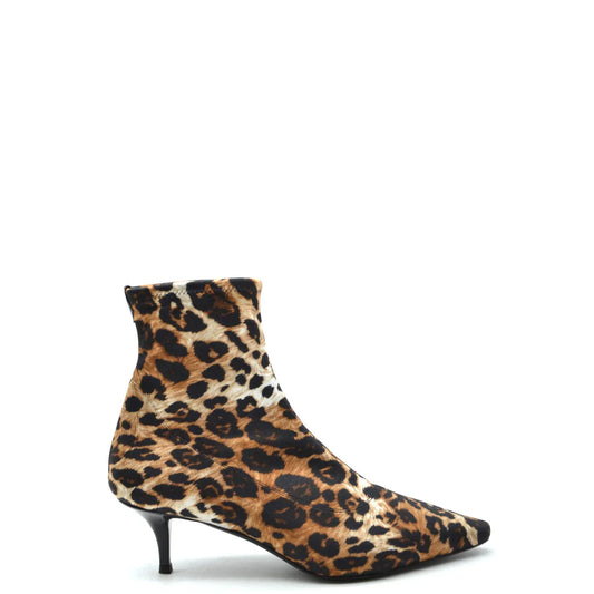 2437788 Giuseppe Zanotti Stivaletti Beige Leopardati Tacco a Spillo Donna