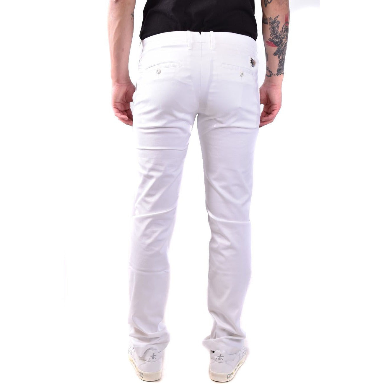 2437673 Jacob Cohen Pantaloni Bianco 100% Cotone Uomo