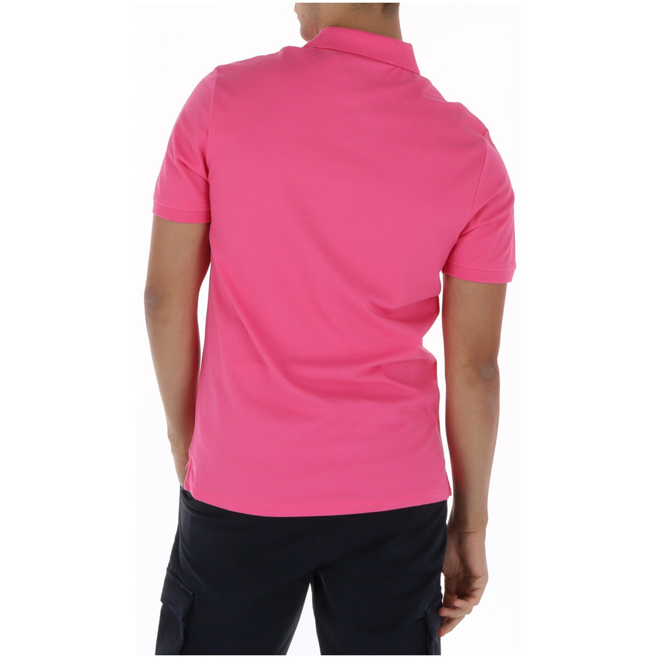 2461517 Lyle & Scott Polo Rosa Cotone Elastan Colletto Polo Uomo
