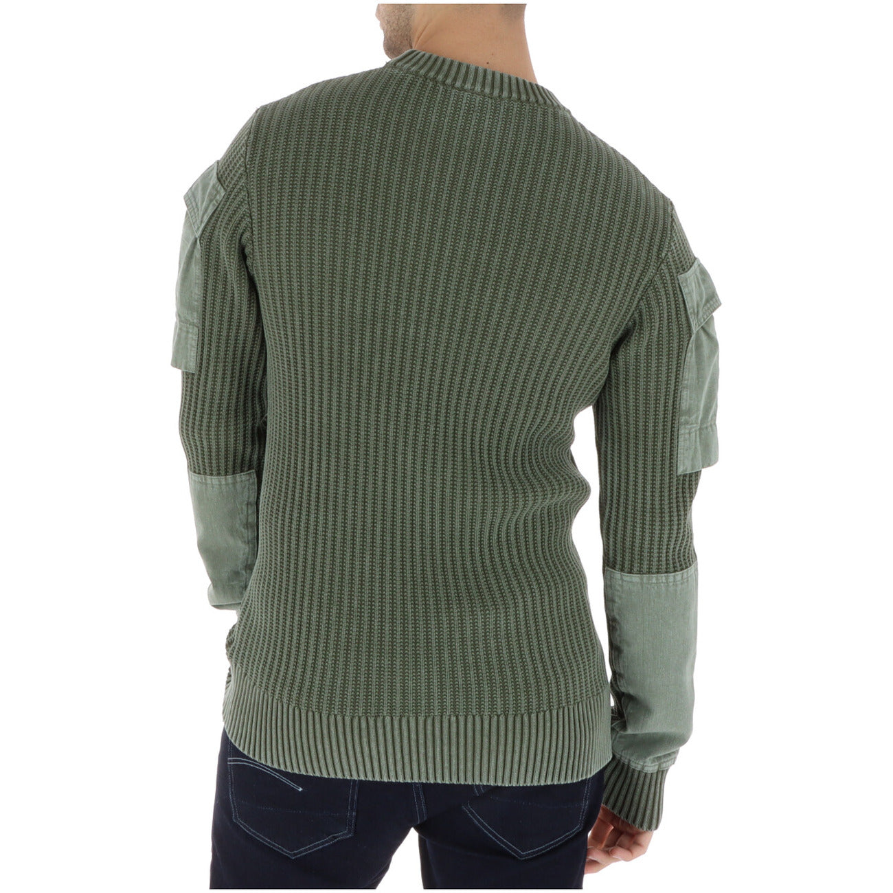 2457977 G-Star Maglia Verde Cotone Tasche Laterali Uomo