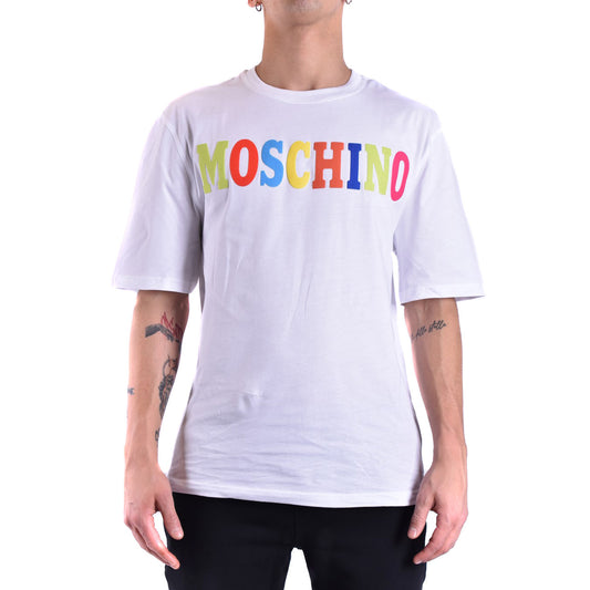 2424510 Moschino T-Shirt Bianca Stampa Uomo