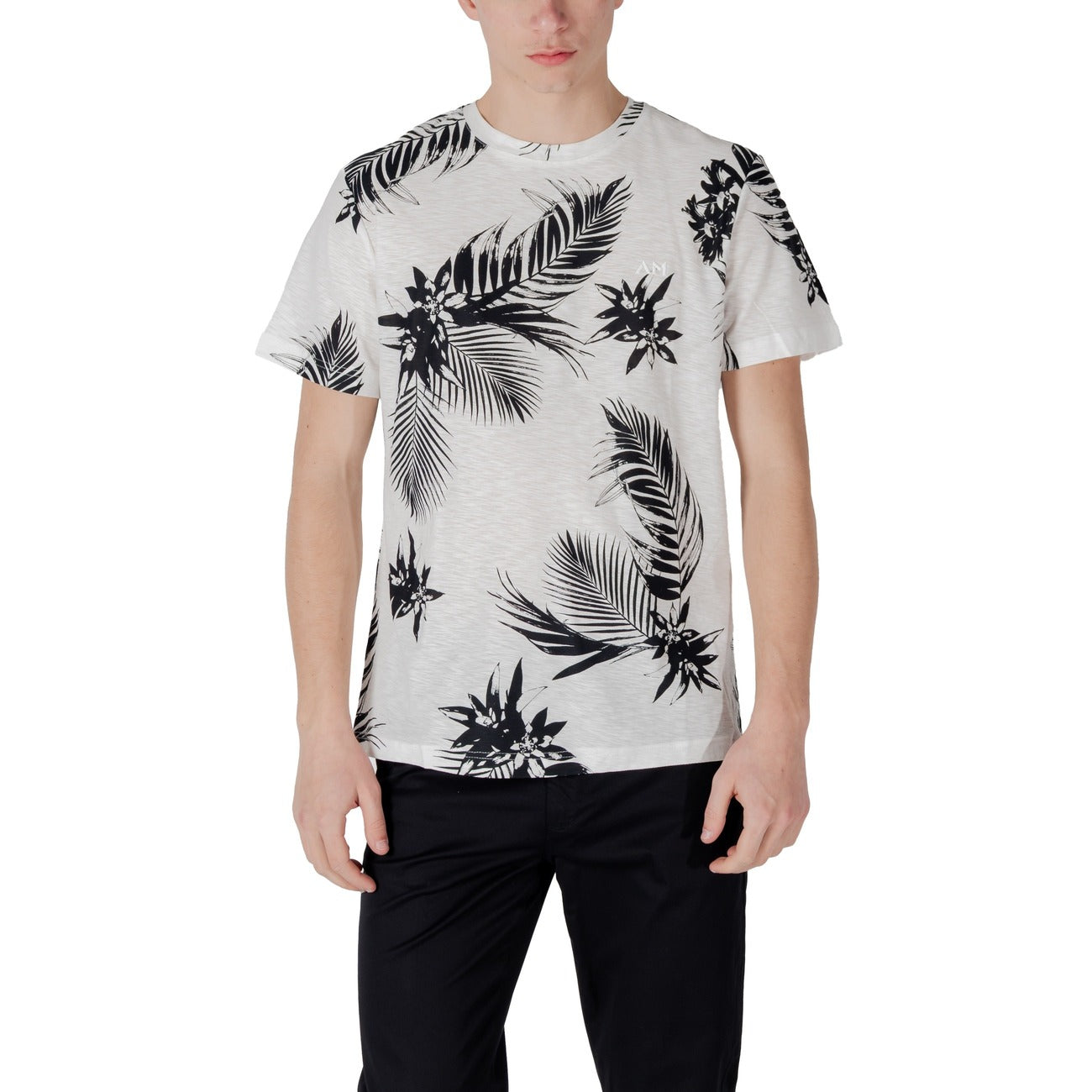 2417490 Antony Morato T-Shirt Bianca Floreale Uomo