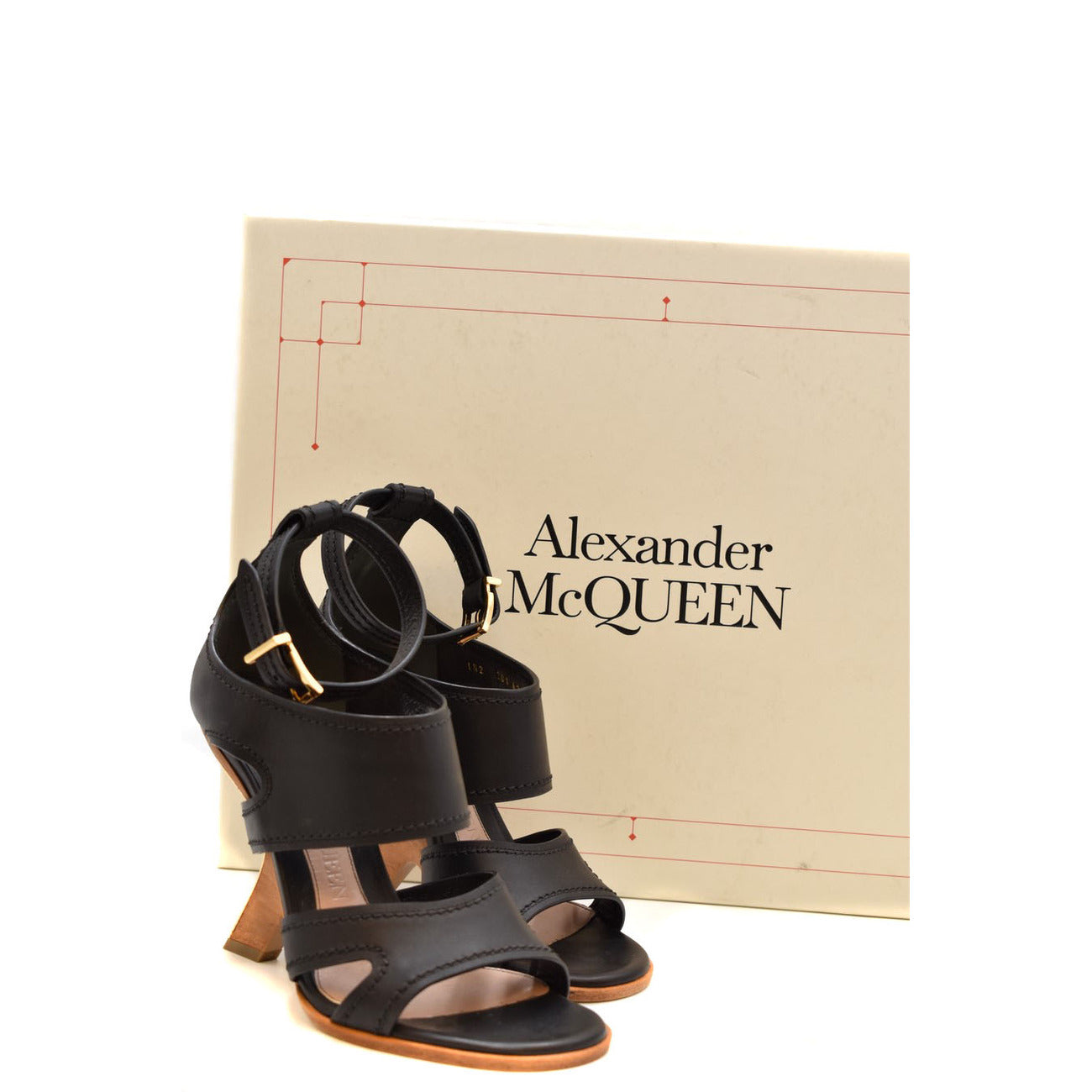 488545 Alexander McQueen Sandali Nero Donna Primavera/Estate